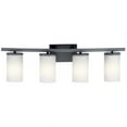 thumbnail image 2 of 45498BK Kichler Lighting Crosby - 4 Light Bath Vanity Approved for Damp Locations - with Contemporary inspirations - 31 inches wide-Black Finish, 2 of 5