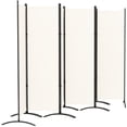 thumbnail image 1 of CoSoTower 6 Panel Folding Room Divider, UV30+ Privacy Screen, Indoor Outdoor Privacy Panel with Stable Base, Beige, 1 of 7
