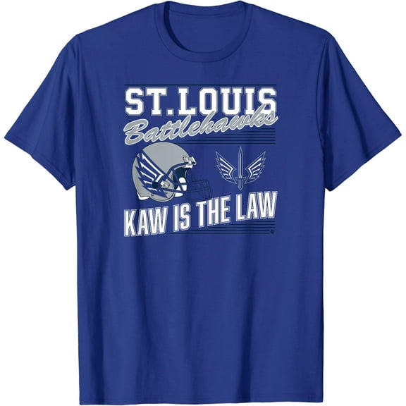 St. Louis Battlehawks - Retro Kaw Is The Law - Ufl T-Shirt Unisex S-5XL Hot Trending Shirt, Vintage Birthday Gift