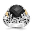 thumbnail image 1 of Beautiful Sterling Silver w/14k Onyx Ring, 1 of 2