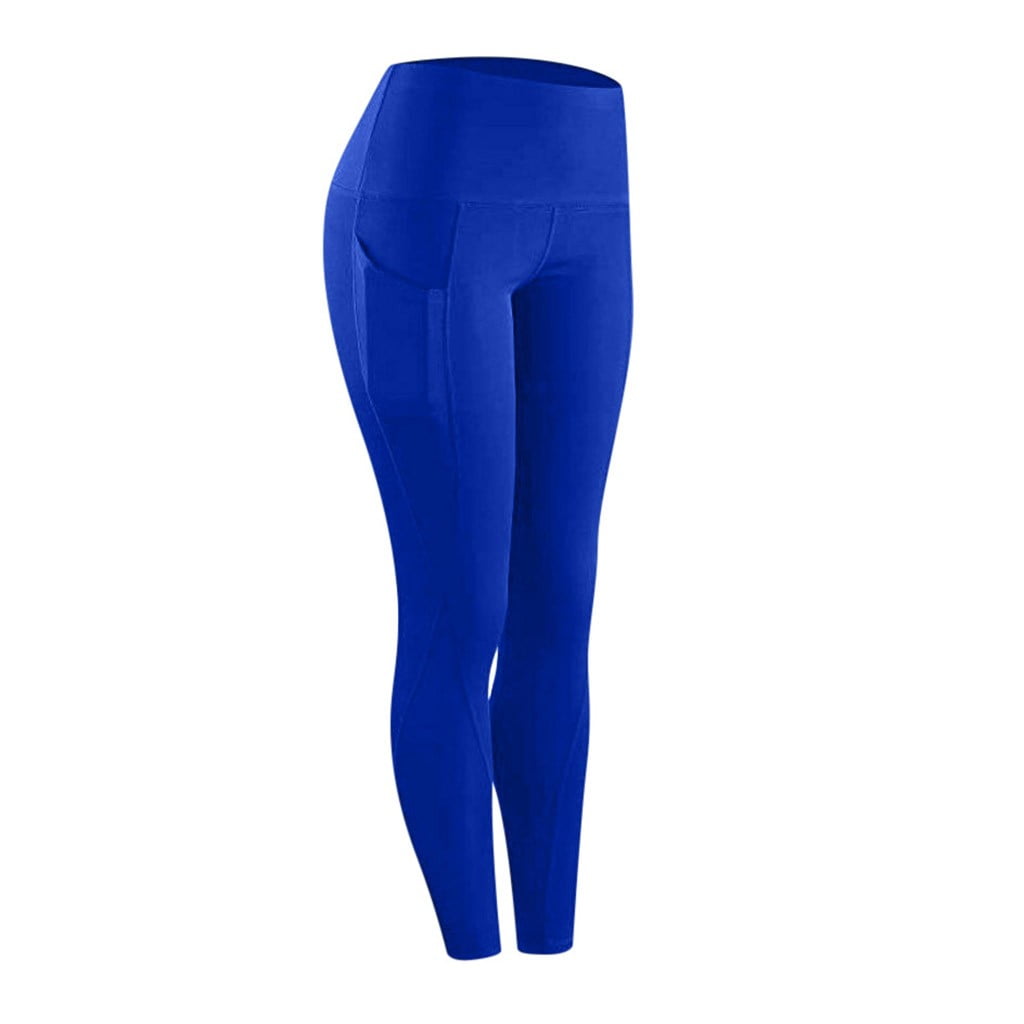  Womens Yoga Pants,High Waist Tummy Cotrol Printed Workout  Leggings with Pockets Compression Flare Tights MQM560 Blue : Clothing,  Shoes & Jewelry