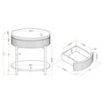 thumbnail image 5 of Furniture of America Timi Glam Wood 1-Drawer End Table in Dark Walnut, 5 of 8
