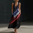 thumbnail image 2 of VBVC Women's Floral V-Neck Sleeveless Maxi Dress,Button Detail Loose Flowy Dress For Women,Ladies' Casual Patriotic Summer Sundress with Pockets,Multicolor,S-3XL, 2 of 8