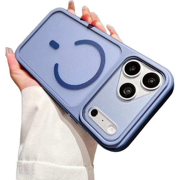Skin Feel Touch Matte Magnetic Phone Case for iPhone, Compatible with (Blue,iPhone 14 Pro)