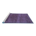 thumbnail image 2 of Ahgly Company Machine Washable Indoor Round Abstract Blue Modern Area Rugs, 8' Round, 2 of 4