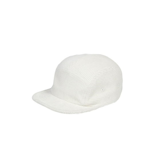 WITHMOONS Corduroy Flat Bill Cap Lightweight 5 Panel Camp Hat YZ20133 (White)