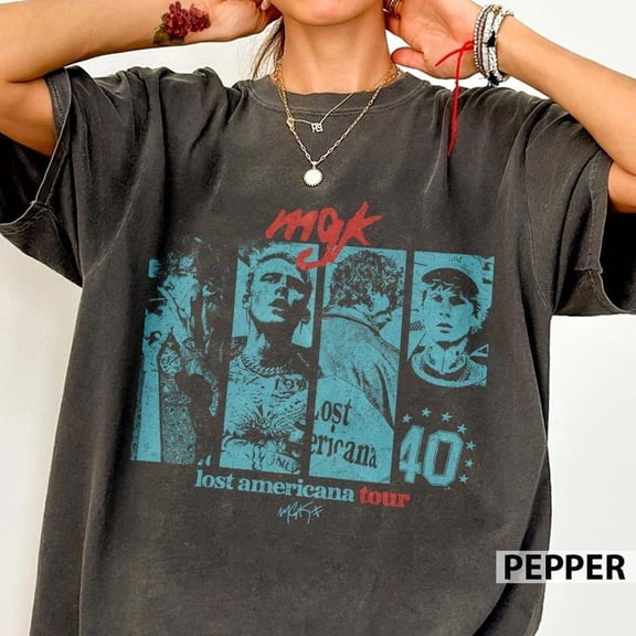 Vintage MGK Lost Americana Tour 2026 Graphic Tee - Comfort Colors for Stylish Concert Outfits