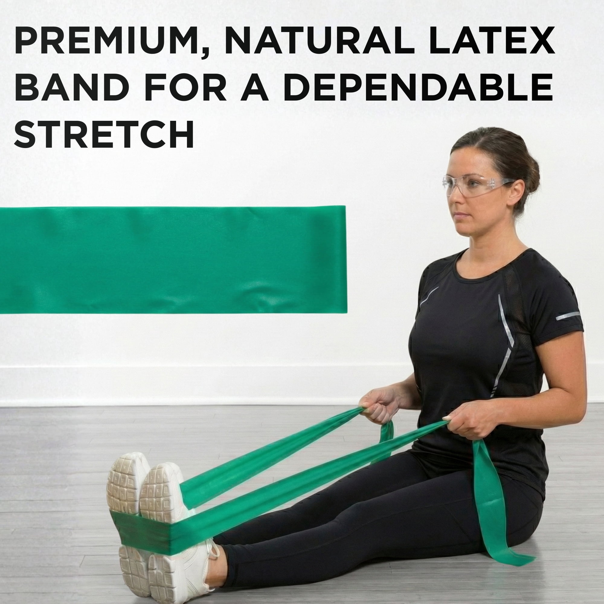 THERABAND Resistance Bands, 50 YD, Green, Heavy Thickness, 4.6 LBS Resistance, Level 4