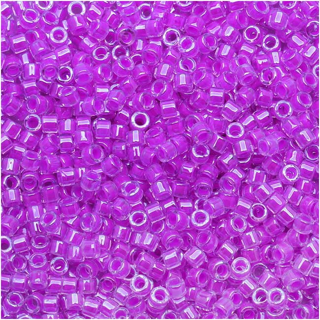 7.2 Gram Tube Hot Magenta DB2037 Miyuki Delica Luminous Seed Beads 11//0