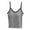 Gray 1, variant on Yubnlvae Adjustable Shelf Bra Tank Tops - Women's Yoga & Workout Camisoles (Seamless Layering, Padded Support) Blue 1 L
