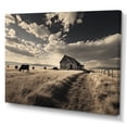 thumbnail image 2 of Designart "Silent Horizon with Cattle III" Animals Wall Art Living Room, 2 of 5