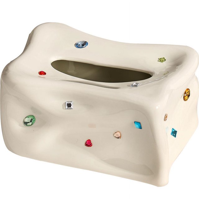 No defina la caja de pañuelos, chica sexy, joya de viento, caja de papel creativa, sala de estar, restaurante de limpieza a mano de lujo de alta gama