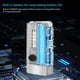 thumbnail image 4 of Mini linternas EDC 1000LM UV luz alarma zumbador antorcha (negro transparente), 4 of 7