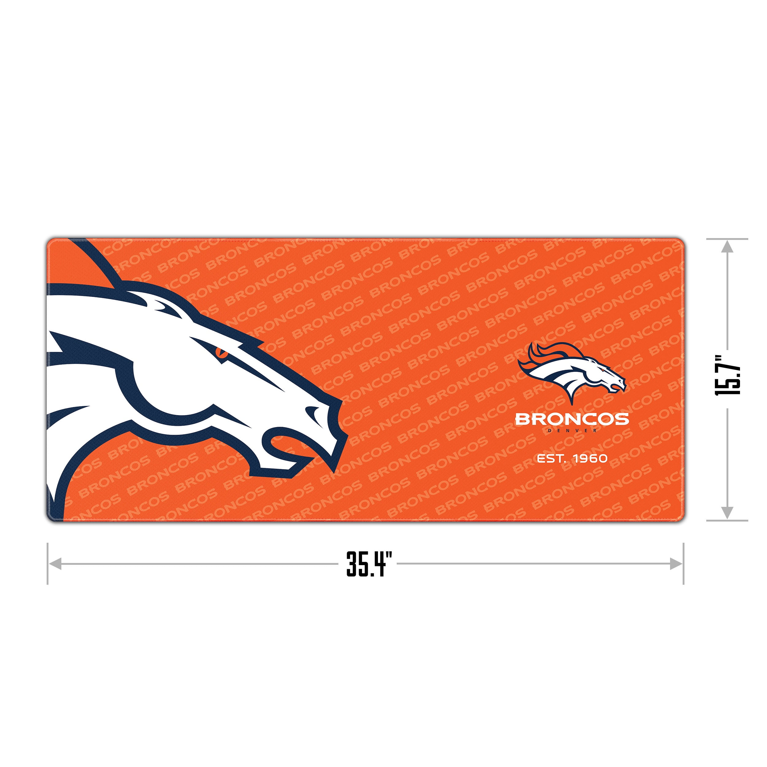 YouTheFan NFL Denver Broncos Logo Series Desk Pad