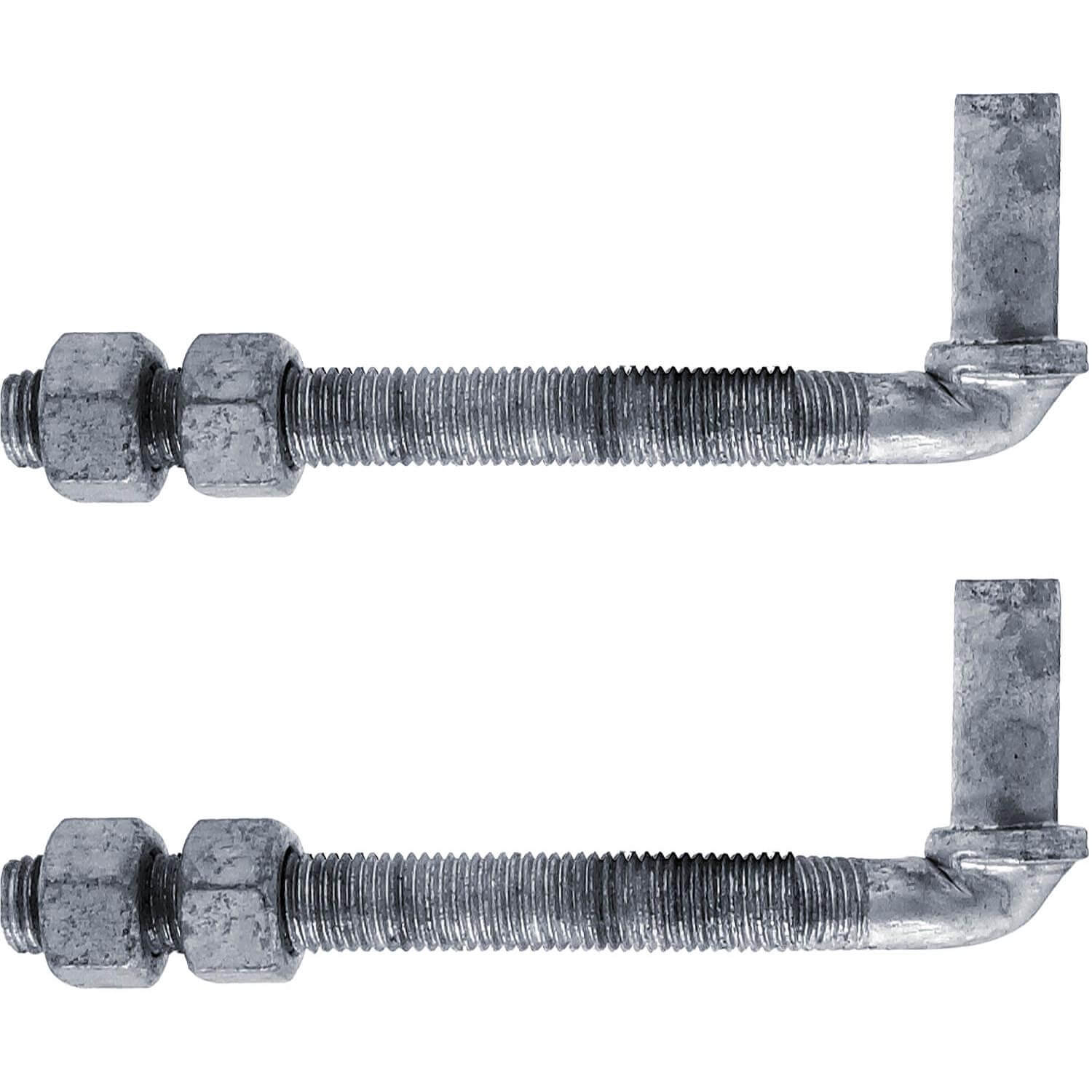 Jake Sales Brand -   6' J-Bolt Post Hinge - 5/8' Male Pin - Galvanized - 2 Pack