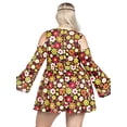 thumbnail image 2 of Leg Avenue Women's Starflower Groovy Hippie 60s Costume, 2 of 5