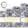 thumbnail image 6 of Blue Floral Leaf Blackout Curtains for Bedroom/Living Room, Thermal Insulated Kitchen Curtains, Retro Farmhouse Plant Tree Branch Grommet Darkening Window Treatment Drapes 42"x63"x2, 6 of 8