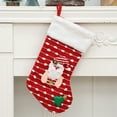 thumbnail image 5 of chaungfeng Christmas Stocking Ornament, Large Gift Bag Decor, Plush Hanging Tree Pendant, for Festival Arrangement, Party Display, Gift Giving, 10x17 Inches, 5 of 6