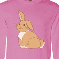 thumbnail image 4 of Inktastic Easter Cute Floppy Ear Brown Bunny Long Sleeve T-Shirt, 4 of 5