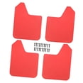 thumbnail image 2 of DYNWAVECA 4 Pieces Universal Car Mud Flaps Fenders Front and Rear Set Wear Resistant for Pickup SUV Van Accessory Vehicle Guards Red, 2 of 10