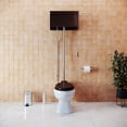 thumbnail image 2 of High Tank Pull Chain Toilet Wooden Tank Elongated White Bowl 1.6 GPF 59"- 74" Renovator's Supply, 2 of 9