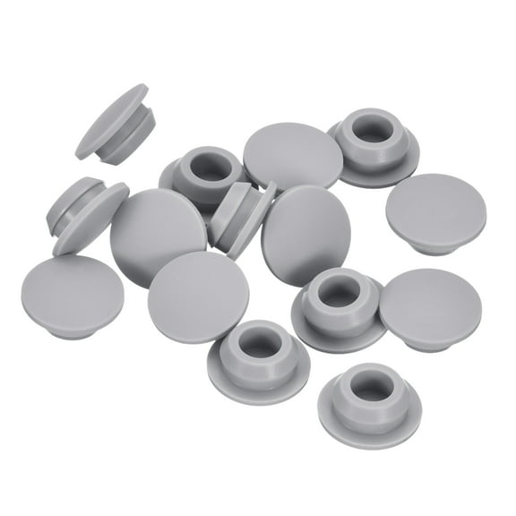 26 Pack Silicone Hole Plug, Black Rubber Round Hole Plugs Fit for Bottle Pipes 12-13mm Inner Diameter