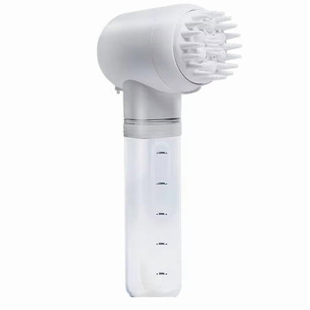 Automatic Pet Bubble Bath Machine-Cat Grooming Massage SPA Tool 3 Modes Waterproof Rechargeable for Small Pets White