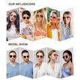 thumbnail image 4 of Gafas de sol SOJOS Classic Square SJ1137 para mujer/hombre, oro rosa, 4 of 5