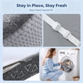 thumbnail image 5 of Bestier Bamboo Mattress Topper Twin Size 3 Inch | Upgraded Cooling Gel Memory Foam Bed Pad & Bamboo Charcoal Washable Cover for Back Pain Relief, Gray, 5 of 11