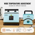 thumbnail image 4 of 2-in-1 Heat Press for Cups and Caps, Sublimation Machine for 7.5-8.5 cm Mugs, Temperature and Time Control, Press for Printing on Cups and Hats, Green, 4 of 5