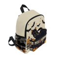 thumbnail image 2 of FORMRS Kids School Backpack with Front Zippered Pocket 12" Student Travel Daypack, Halloween Cat, 2 of 6