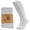 2 Pairs Grey, variant on Diabetic Over the Calf, Non-binding Premium Cushion Cotton Knee High Comfortable Socks for Men (Navy - 2 Pairs, Socks Size 13-16)
