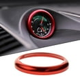 thumbnail image 6 of Dashboard Red Center Clock Compass Cover Trim Ring for 911 Cayenee Macan, 6 of 7