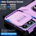 thumbnail image 3 of Funda para GANGXUN Motorola Moto G Play 2024 - Soporte metálico, Función magnética, Morado, 3 of 5