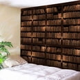 thumbnail image 1 of Mashaouyo Clearance Home Tapestry Wall Hanging Bookcase Pattern Retro Decorative Holiday Decorations, 1 of 3