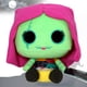 thumbnail image 1 of Funko Peluche Sally Luz UV Extraño Mundo De Jack Figura Original Funko Funkoween The Nightmare Before Christmas Blacklight, 1 of 3