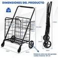thumbnail image 3 of Carro de Compras Plegable Costway Negro 150 kg, 3 of 10