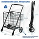 thumbnail image 3 of Carro de Compras Plegable Costway Negro 150 kg, 3 of 10