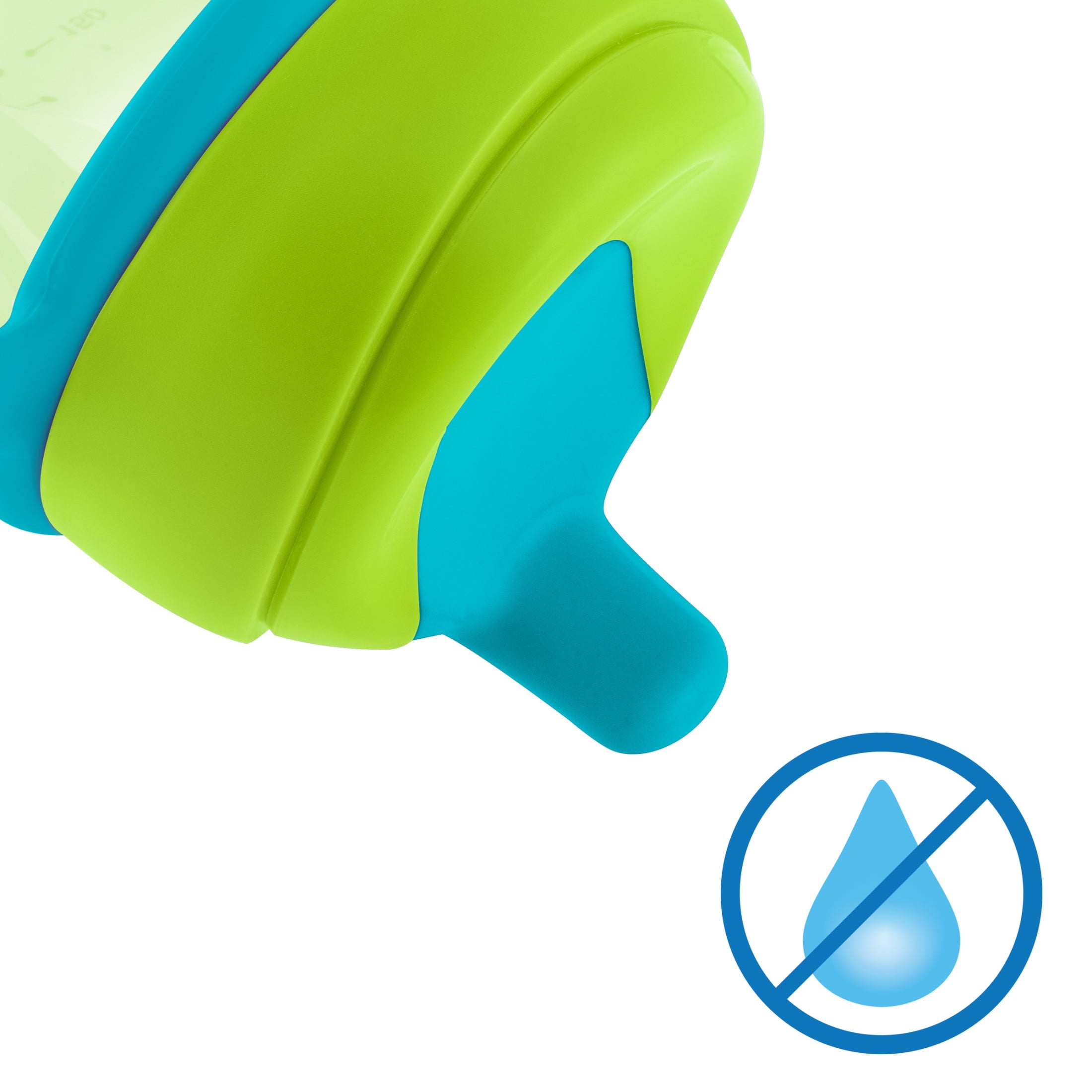 Chicco 7oz. Semi-Soft Trainer with Bite-Resistant Spout and Spill-Free Lid, Removable, Non-Slip Handles, Top-Rack Dishwasher Safe, Easy to Hold Ergonomic Indents, 6+ Months - Green, New