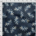 thumbnail image 4 of oneOone Velvet Blue Fabric Abstract Leaves Fabric For Sewing Printed Craft Fabric By The Yard 58 Inch Wide, 4 of 4