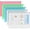 Assortecolor, variant on 5 count Plastic Envelopes, A5 Size Poly Zip Envelopes File Folders, Translucent Expanding Document Wallet Pouch with Zipper for School and Office Supplies, 9.8 x 7.1 Inches, Clear