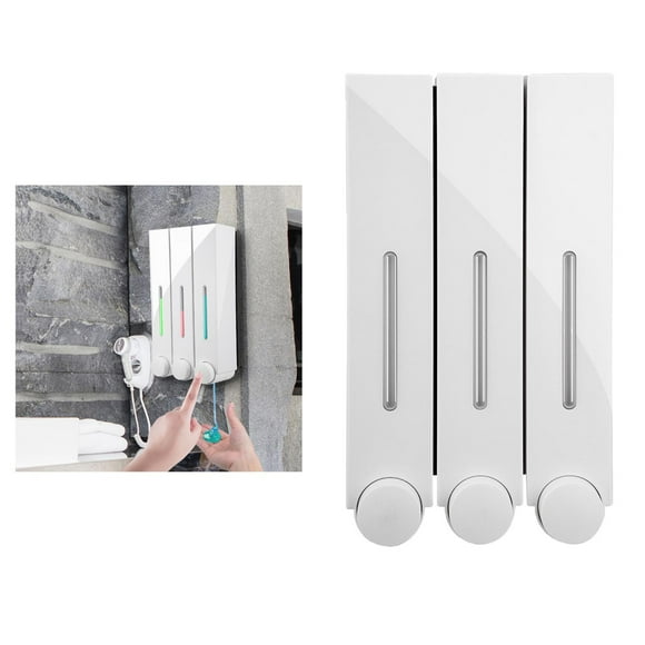 Dispensador de Jabón Perfecl Rellenable de Plástico con Bomba de Montaje en Pared