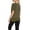 Army Green, variant on Three Piece Short Sleeve Loose Split Top for Summer Solid Color Casual Tee Women’s V-Neck Blouse