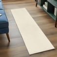 thumbnail image 4 of Cream Large Area Rugs for Bedroom Living Room, Soft Non Slip Carpet Bedside Rug, Modern Pure Beige Rectangular Floor Cover Kitchen Accent Rug 2'x6' for Dining Room/Office, 4 of 9