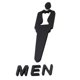 thumbnail image 4 of Letrero para puerta de baño, letrero para WC, letrero para baño, decoración para baño masculino y femenino, placa decorativa para baño. hombre l, 4 of 9