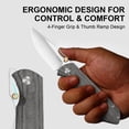 thumbnail image 5 of Kizer Harpoon Fold Folding Pocket Knife Elmax Blade Titanium & Micarta Handle Ki4784A2, 5 of 7