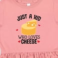 thumbnail image 4 of Inktastic Cheese Lover Kids Girls Toddler Dress, 4 of 5