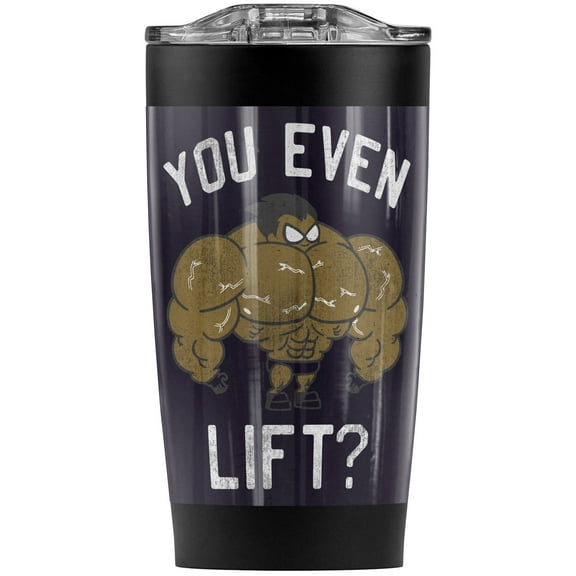 Teen Titans Go! Beast Boy You Lift? Stainless Steel Tumbler 20 oz Coffee Travel Mug/Cup, Vacuum Insulated & Double Wall with Leakproof Sliding Lid | Great for Hot Drinks and Cold Beverages