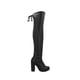 thumbnail image 2 of Bota Extra Larga Para Mujer De Lycra Piel Slim Color Negro Platonia  MAZAMITLA-01-NEGRO, 2 of 5