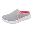 thumbnail image 6 of Dakaela Mules for Women Lightweight Slip on Sneakers Knit Mesh Open Back Walking Running Tennis Flats, 6 of 7